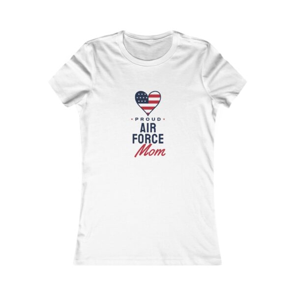Proud Air Force Mom Women's Fitted Tee, White