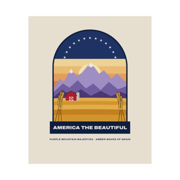 America the Beautiful Print Poster