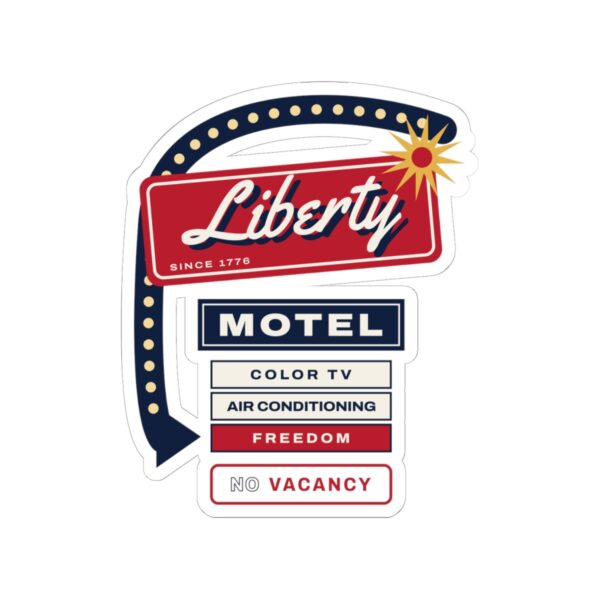 Liberty Motel Retro Americana Sticker