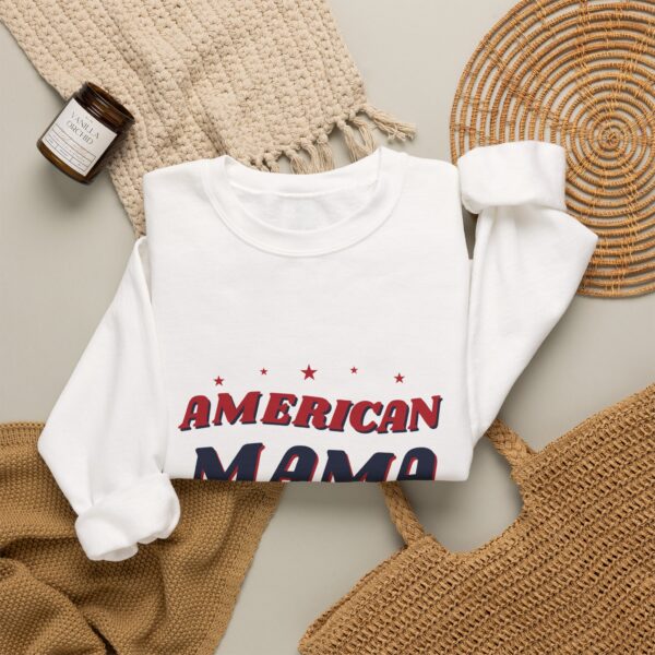 American Mama Crewneck Sweatshirt, White
