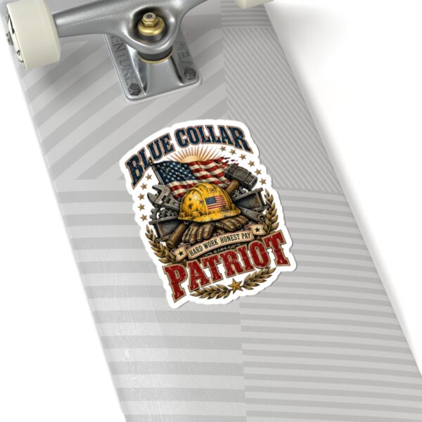 Blue Collar Patriot Hard Hat Sticker