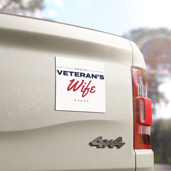 Proud Veteran's Wife Car Magnet