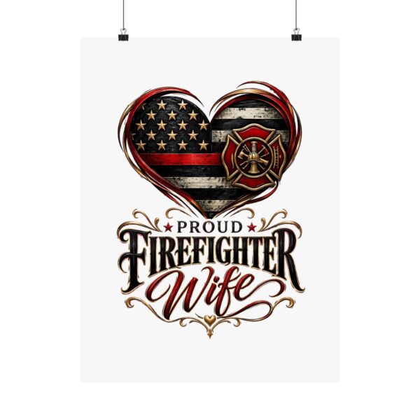 Proud Firefighter Wife Poster