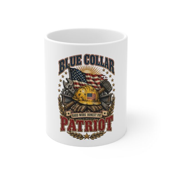 Blue Collar Patriot Hard Hat Mug