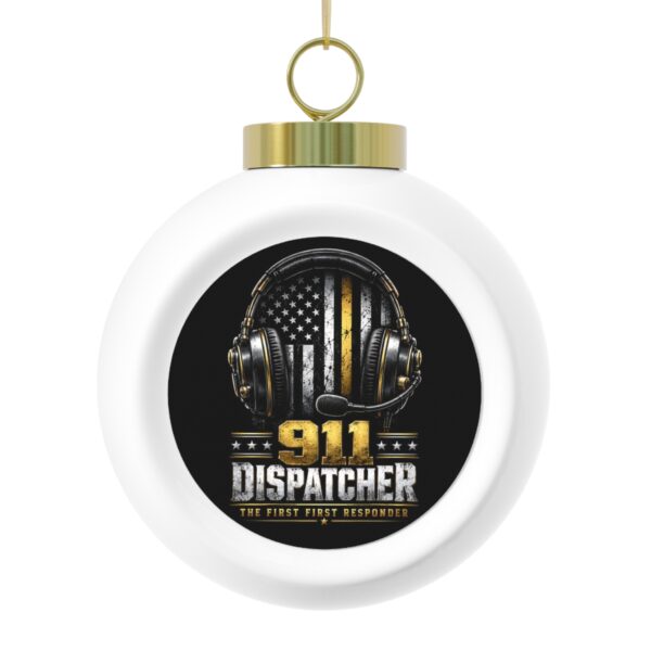 911 Dispatcher Globe Christmas Ornament