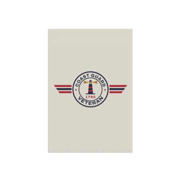 Coast Guard Veteran Patch Garden Flag