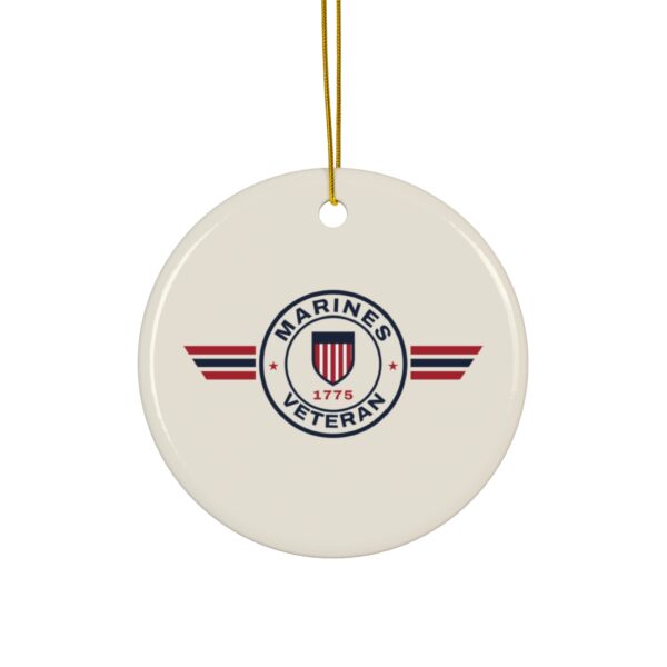 Marines Veteran Patch Christmas Ornament