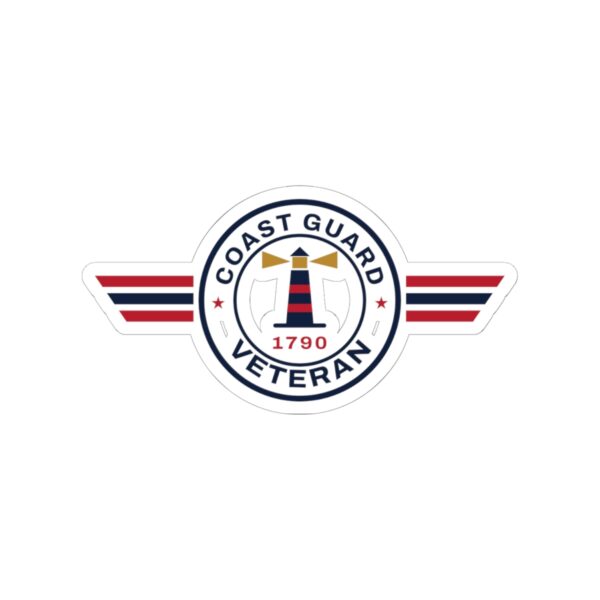 Coast Guard Veteran Patch Sticker