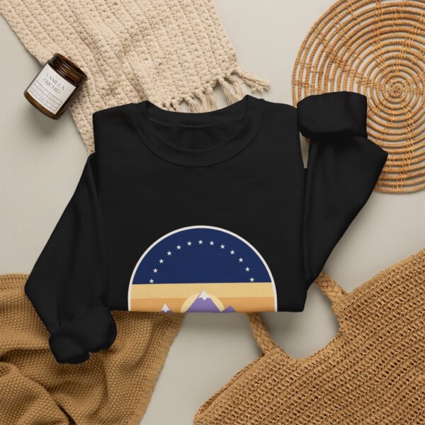 America the Beautiful Vintage Poster Crewneck Sweatshirt, Black