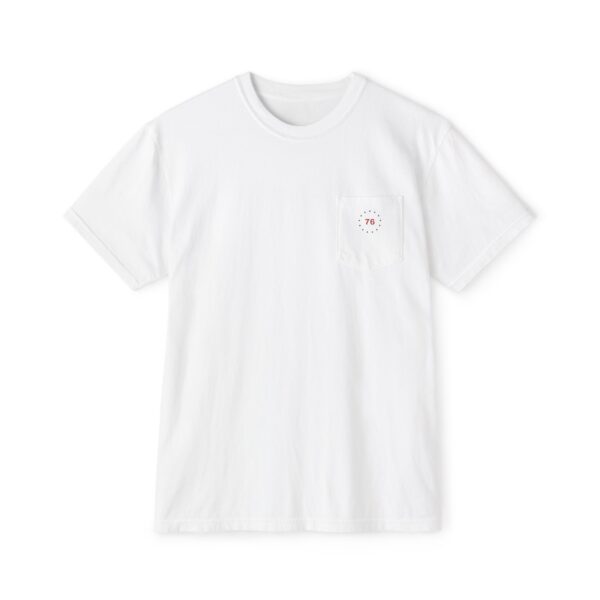 Thirteen Star 76 Seal Pocket T-Shirt, Front & Back, White
