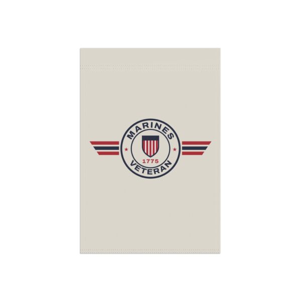 Marines Veteran Patch Garden Flag