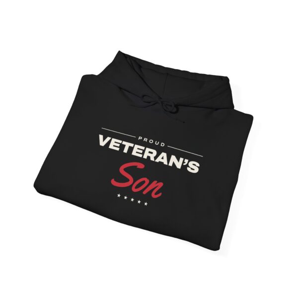 Proud Veteran's Son Hoodie, Black