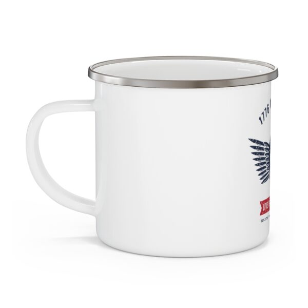 1776 Motor Co. Winged Skull Enamel Camp Mug
