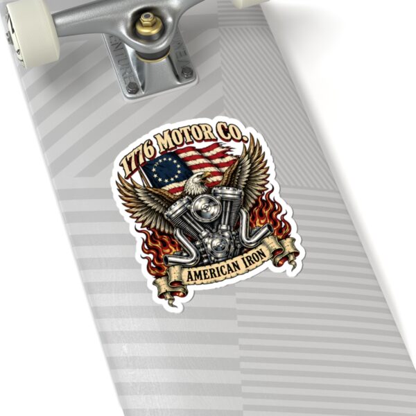1776 Motor Co. American Iron Sticker
