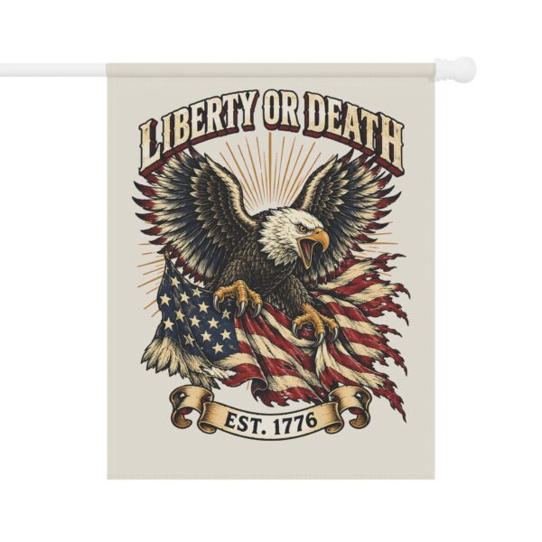 Liberty or Death Eagle Garden Flag