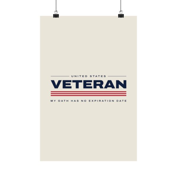 Veteran My Oath Has No Expiration Date Poster