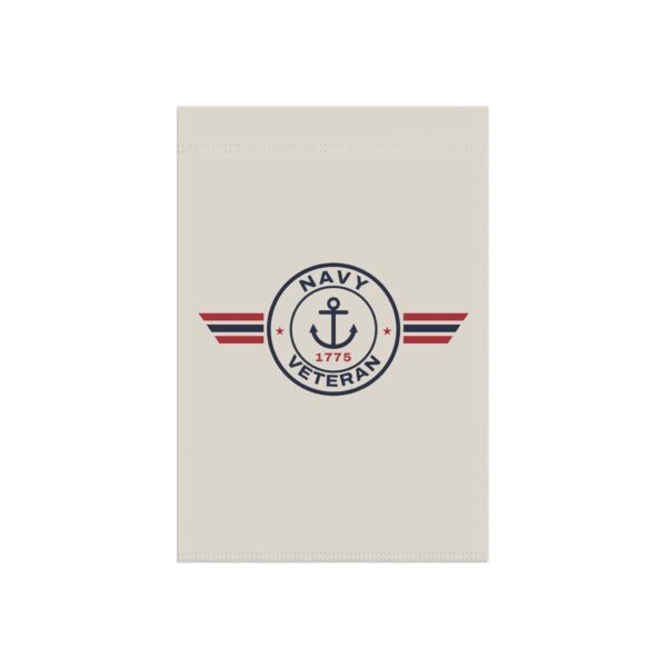 Navy Veteran Patch Garden Flag