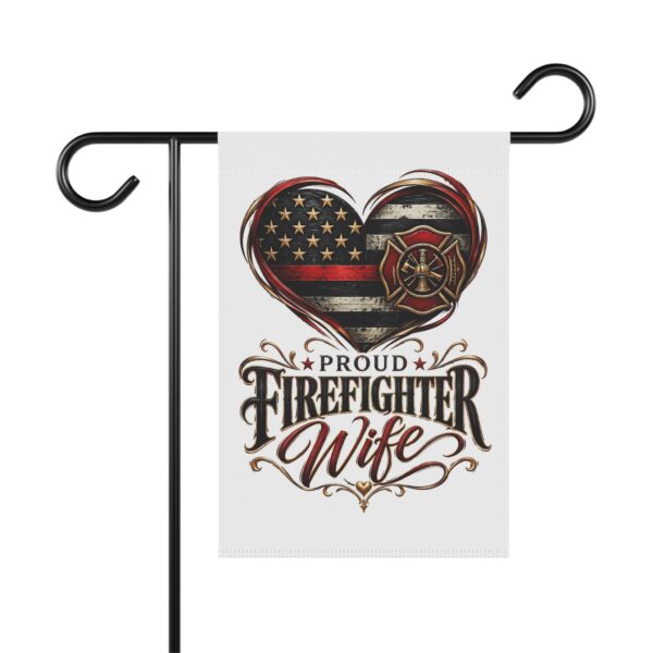 Proud Firefighter Wife Garden Flag