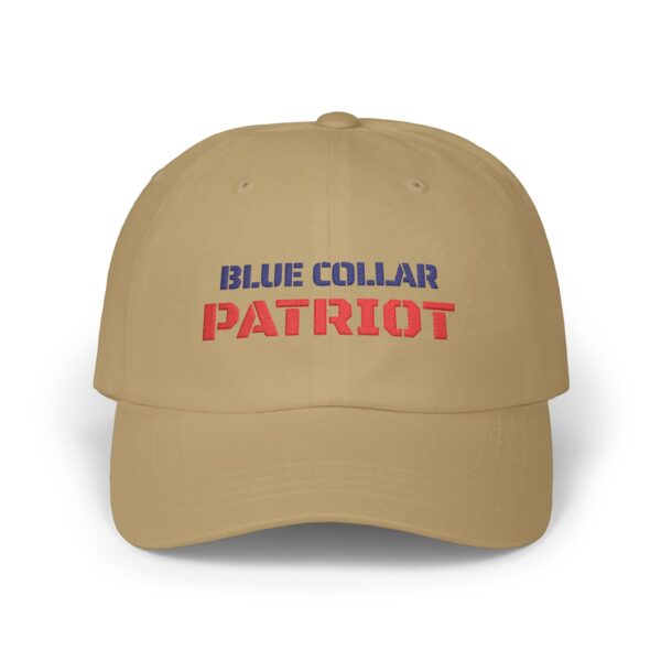 Blue Collar Patriot Dad Hat, Khaki
