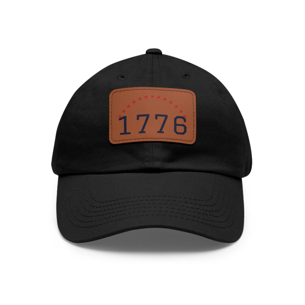 1776 Stars Leather Patch Dad Hat