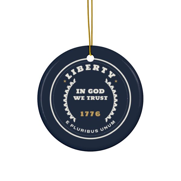 In God We Trust 1776 Coin Christmas Ornament