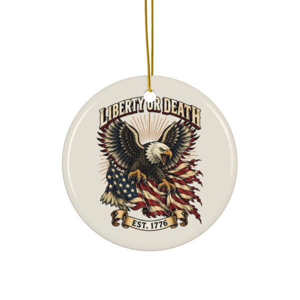Liberty or Death Eagle Christmas Ornament