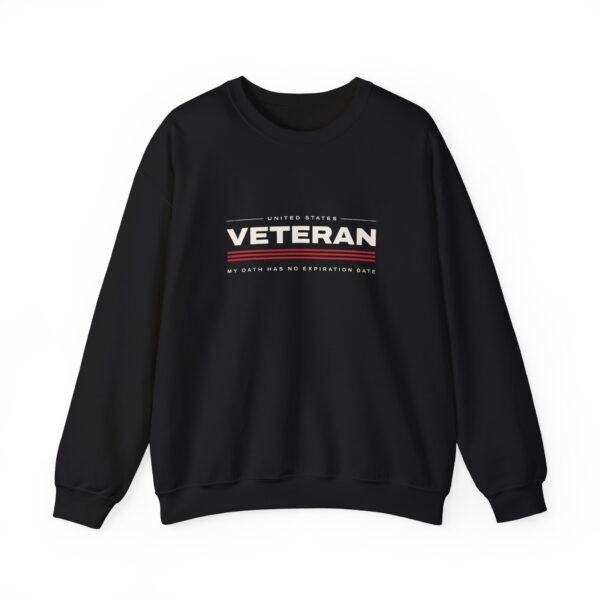 Veteran My Oath Has No Expiration Date Crewneck Sweatshirt, Black
