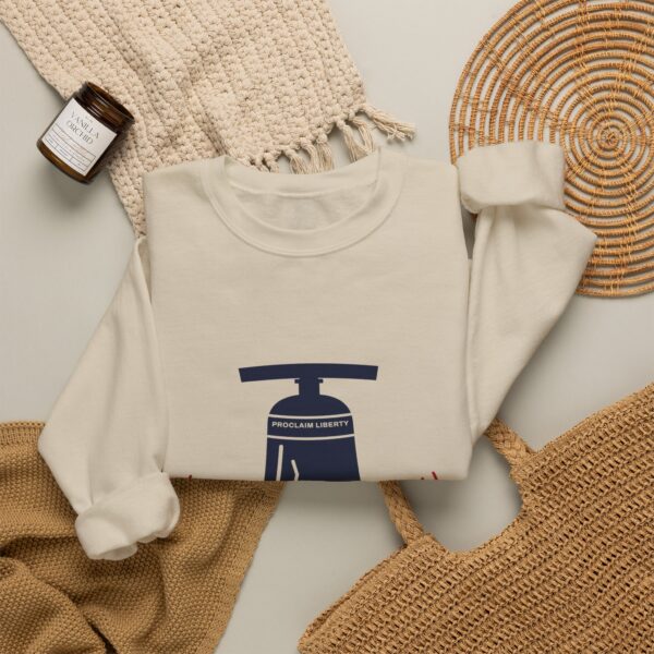 Let Freedom Ring Liberty Bell Crewneck Sweatshirt, Sand
