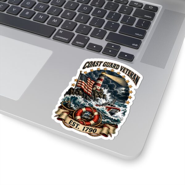Coast Guard Veteran Lighthouse Sticker