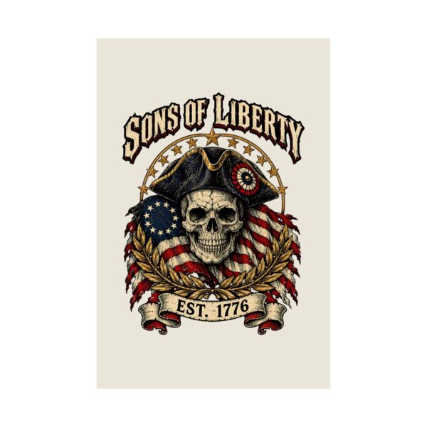 Sons of Liberty Skull Poster