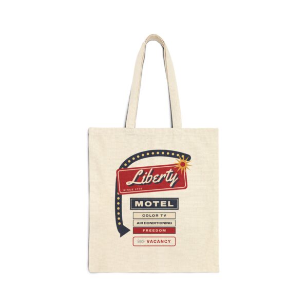 Liberty Motel Retro Americana Tote Bag, Natural