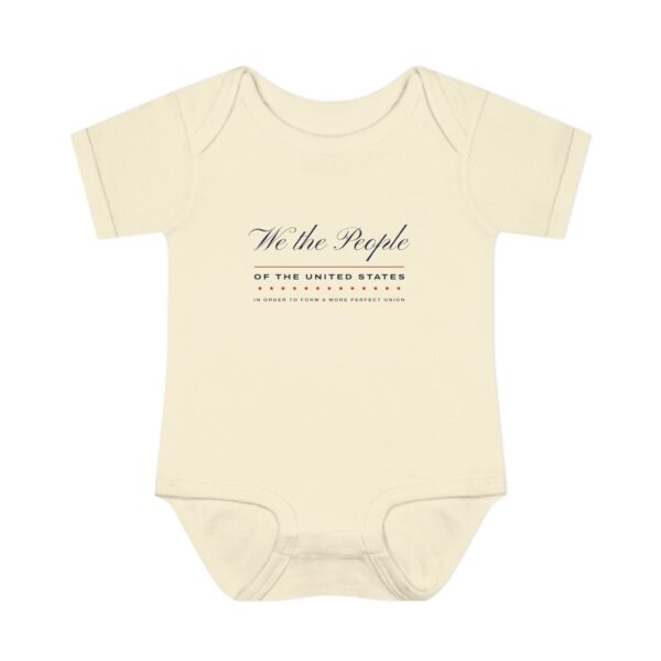 We the People Baby Bodysuit, Natural