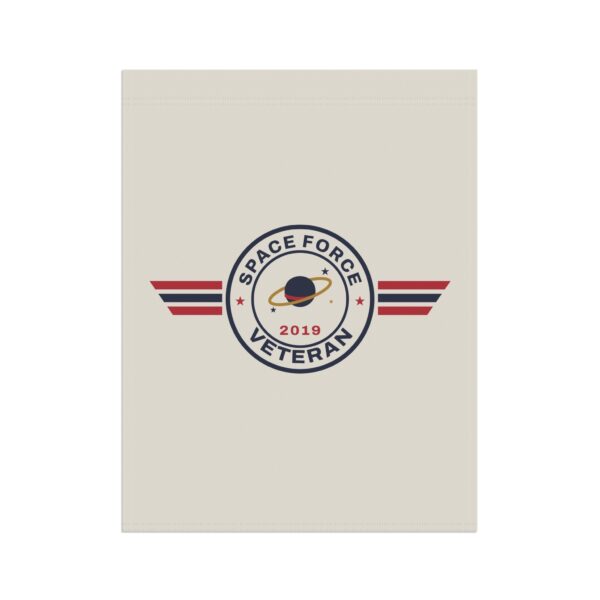Space Force Veteran Patch Garden Flag