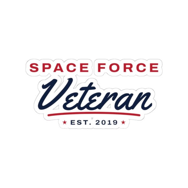 Space Force Veteran Script Sticker