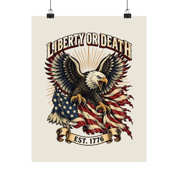 Liberty or Death Eagle Poster