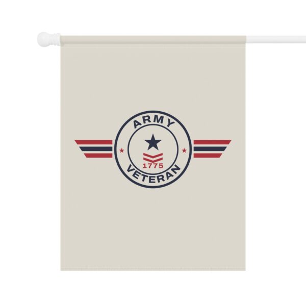 Army Veteran Patch Garden Flag
