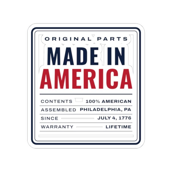 Made in America Sticker