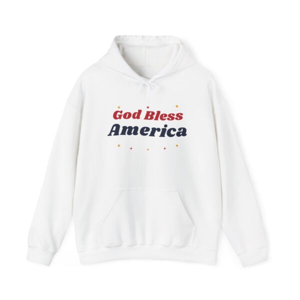 God Bless America Groovy Daisy Hoodie, White