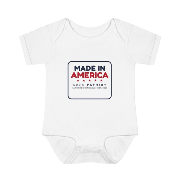 Made in America Baby Baby Bodysuit, White