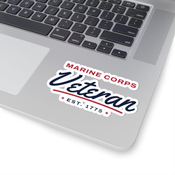Marines Veteran Script Sticker