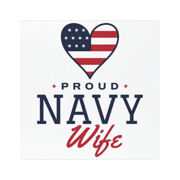Proud Navy Wife Car Magnet