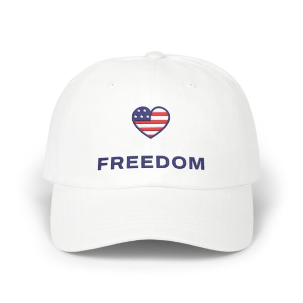 Women's Flag Heart Freedom Dad Hat