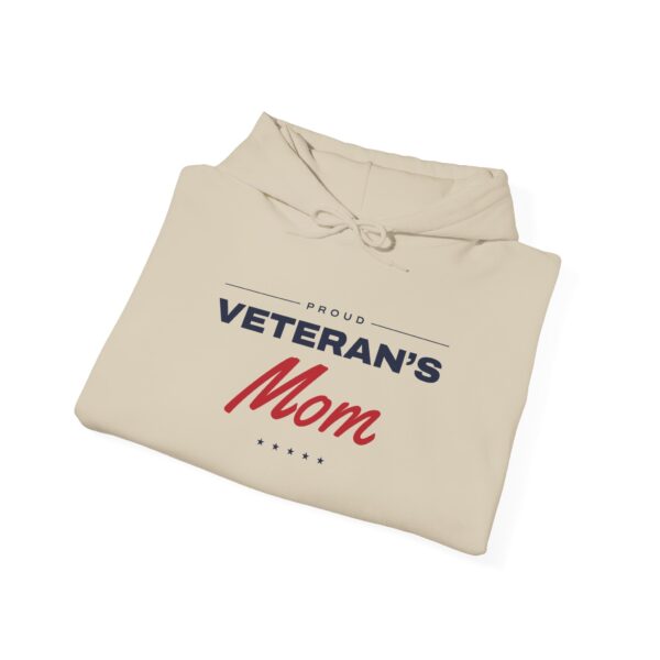 Proud Veteran's Mom Hoodie, Sand