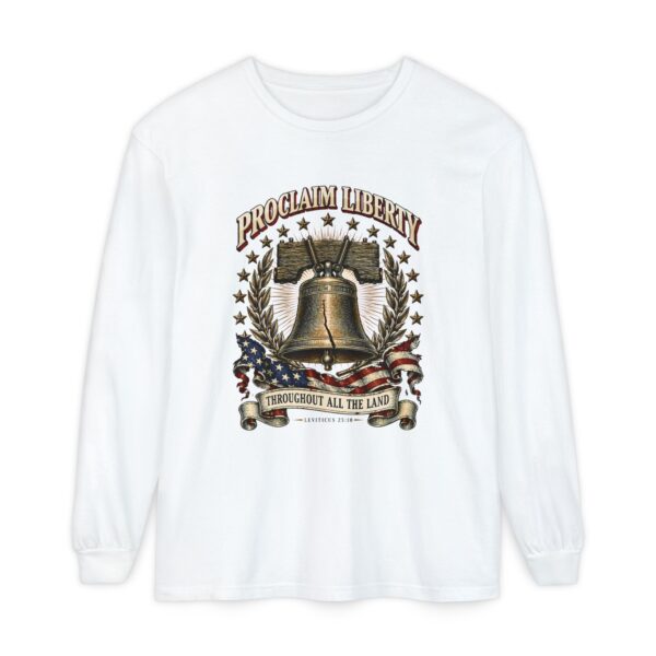 Proclaim Liberty Bell Long Sleeve Tee, White