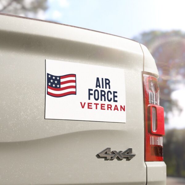 Air Force Veteran Flag Car Magnet