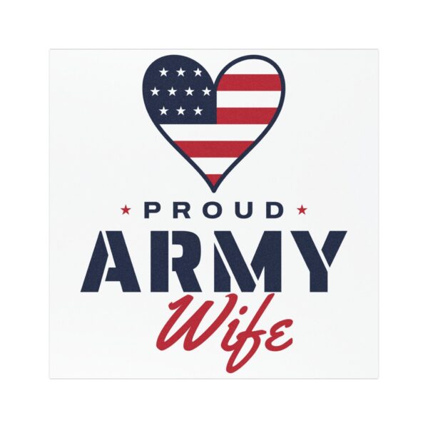 Proud Army Wife Car Magnet