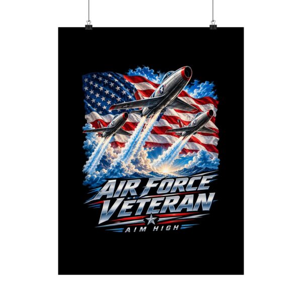 Air Force Veteran Aim High Poster