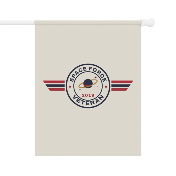 Space Force Veteran Patch Garden Flag