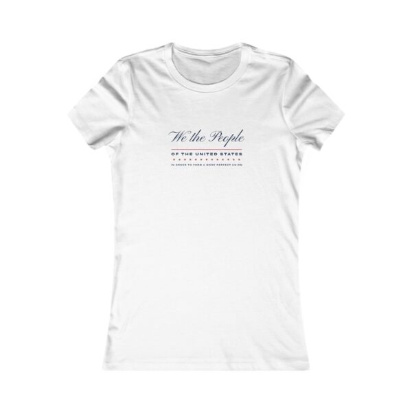 We the People Women's Fitted Tee, White