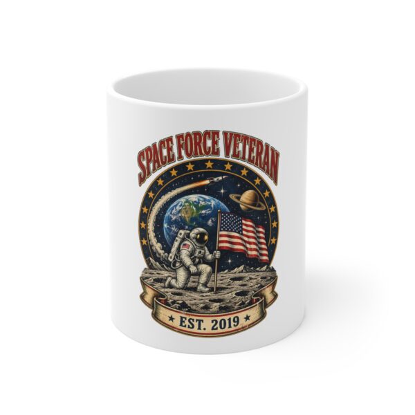 Space Force Veteran Moon Landing Mug